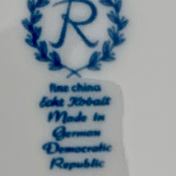 Vintage Reichenbach Echt Kobalt Blue/gold Plates Germany - Picture 4 of 15